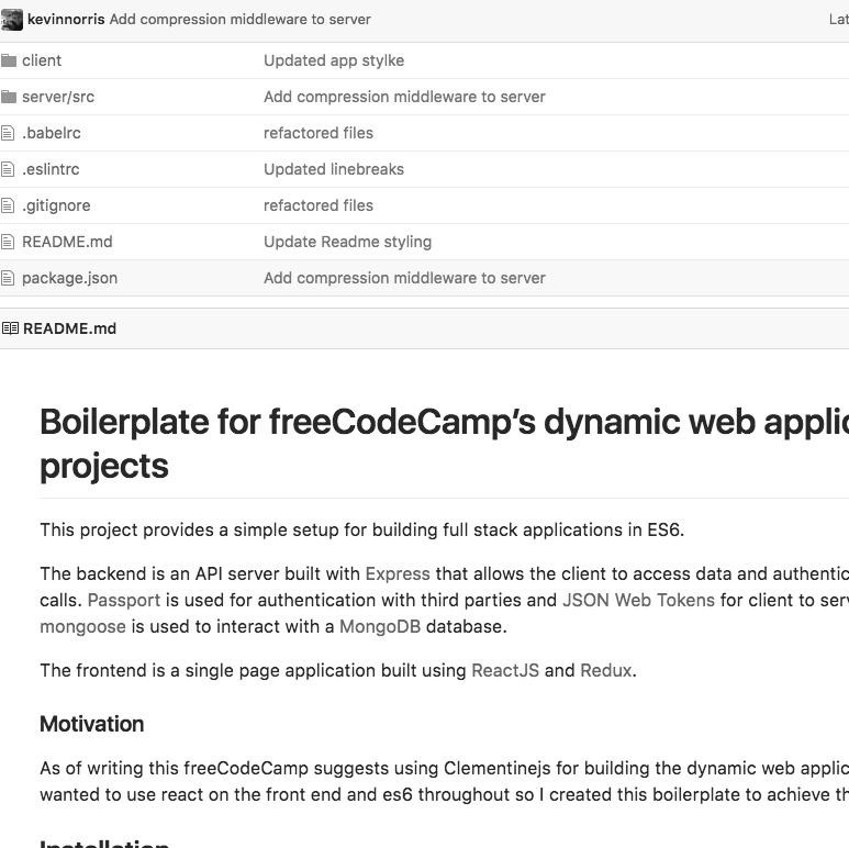 Full Stack Boilerplate
